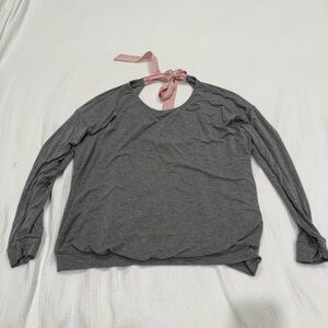 Adore Me Gray Long Sleeve Top 1x